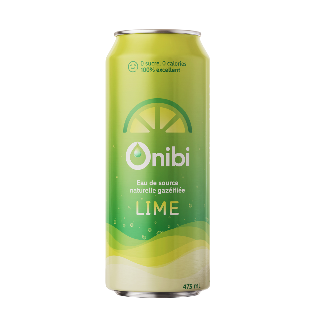 ONIBI - EAU DE SOURCE NATURELLE GAZÉIFIÉE - LIME (8x473ml) - Nantel  McDiarmid